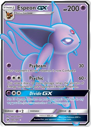 Espeon GX (Full Art) 140/149 - SM Base Set Holofoil - for just $9.38! 