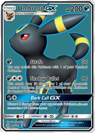 Umbreon GX (Full Art) 142/149 - SM Base Set Holofoil - for just $12.42! 