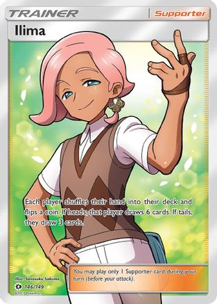 Ilima (Full Art) 146/149 - SM Base Set Holofoil - for just $1.53! 
