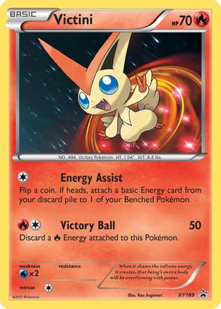 Victini XY189/211 - XY Promos Holofoil - for just $0.50! 