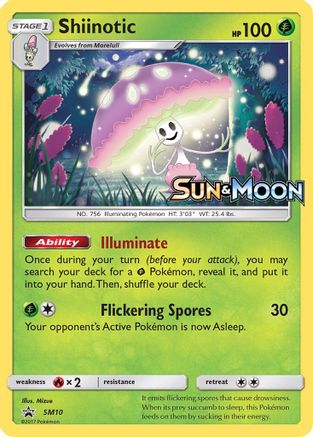 Shiinotic (Prerelease) SM10/248 - SM Promos Holofoil - for just $10.10! 
