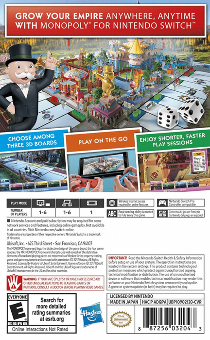 Monopoly – Nintendo Switch (NS) - for just $12.99! 