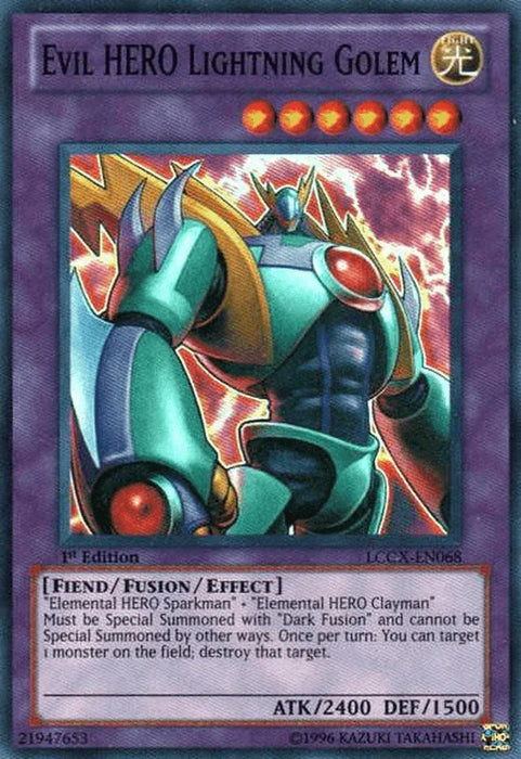 Evil HERO Lightning Golem [LCGX-EN068] Super Rare - for just $0.15! 