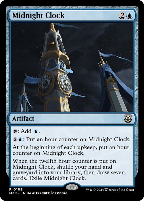 Midnight Clock (Ripple Foil) [Modern Horizons 3 Commander] - Just $0.50! Shop now at Retro Gaming of Denver