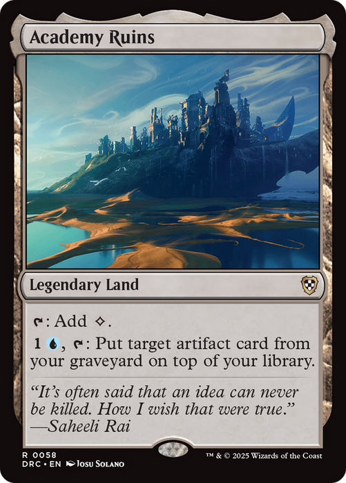 Academy Ruins (DRC-058) - Commander: Aetherdrift - for just $1.55! 