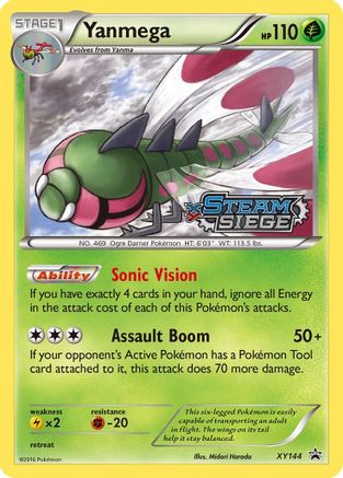 Yanmega (XY Steam Siege Prerelease) XY144/211 - XY Promos Holofoil - for just $5.05! 