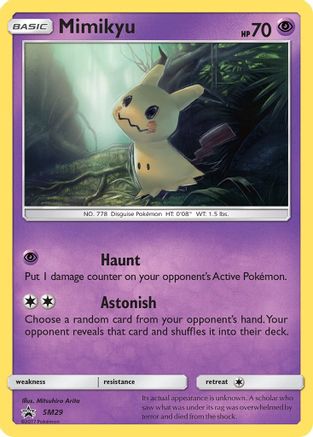 Mimikyu SM29/248 - SM Promos Holofoil - for just $2.06! 