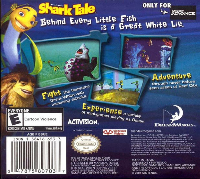 Shark Tale – Game Boy Advance (GBA) - for just $5.99! 