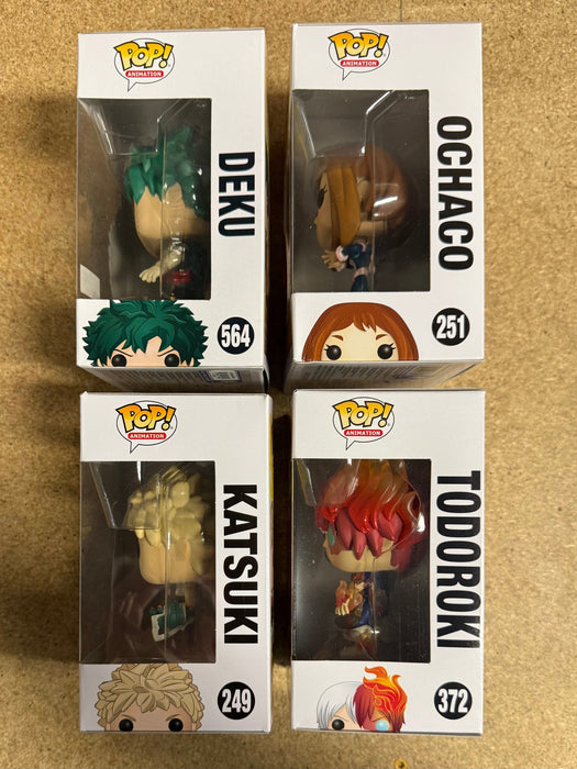 Funko Pop! Animation Deku, Katsuki Bakugo, Ochaco & Todoroki My Hero Academia Set Of 4 - for just $40! 