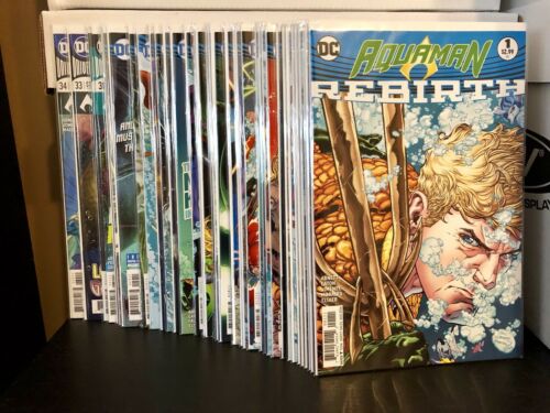 Aquaman #1-34 W/ Rebirth 1 And Annual 1 Complete Set 1st Print 2016 DC Comics - for just $199.99! 