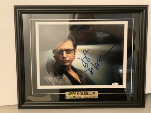 Jeff Goldblum Jurassic Park Signed 11x14 Framed Glossy Photo W/ JSA COA - for just $250! 