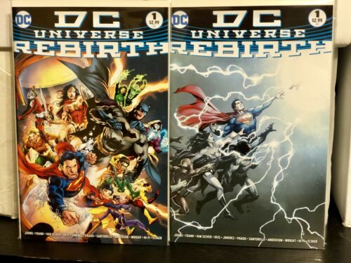 DC Universe Rebirth #1 Ivan Reis Cover And Regular A Batman Superman Flash Green - for just $17.99! 