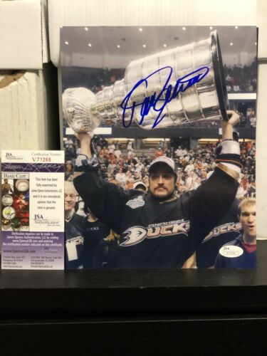 Teemu Selanne Signed 8X10 Photo w/ JSA COA Anaheim Ducks Stanley Cup - for just $99.99! 