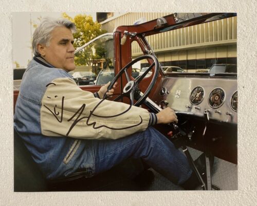 Jay Leno Signed 8x10 Photo Tonight Show Comedy Legend Automobile Garage PROOF - for just $25! 