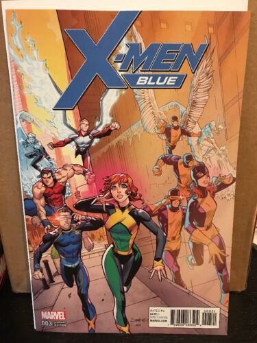 X-Men Blue #3 Mora & Woodard Variant Cover!!! Marvel Comics 1:25 Gold Prime NM - for just $19.99! 