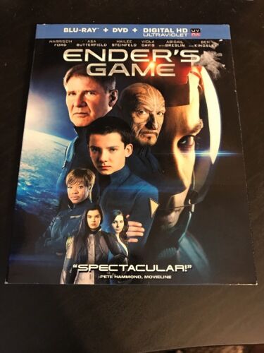 Enders Game (Blu-ray/DVD, 2014, 2-Disc Set) Harrison Ford - for just $7.99! 
