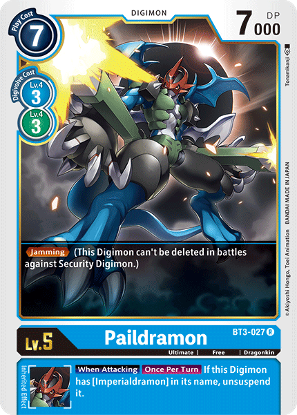 Paildramon [BT3-027] [Release Special Booster Ver.1.5] - Just $0.09! Shop now at Retro Gaming of Denver