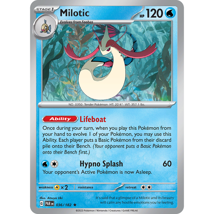 Milotic (036/182) [Scarlet & Violet: Paradox Rift] - Just $0.07! Shop now at Retro Gaming of Denver