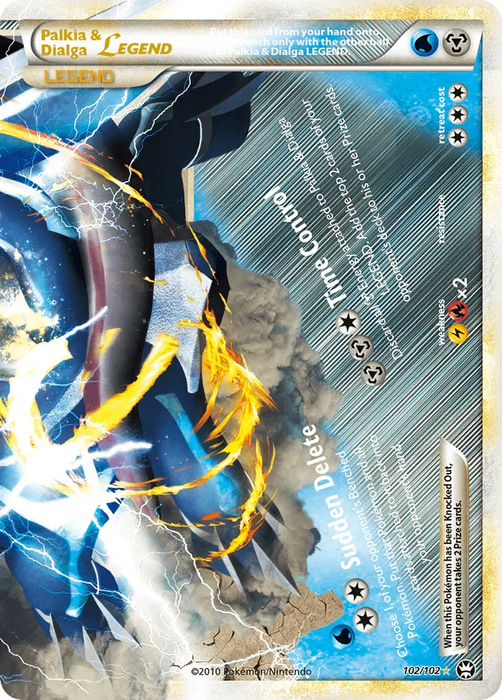 Palkia & Dialga LEGEND (102/102) [HeartGold & SoulSilver: Triumphant] - for just $45.20! 