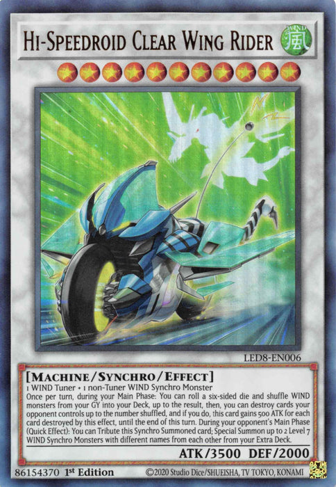 Hi-Speedroid Clear Wing Rider [LED8-EN006] Ultra Rare - for just $0.15! 