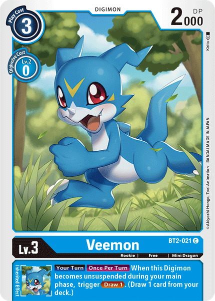 Veemon [BT2-021] [Release Special Booster Ver.1.5] - Just $0.09! Shop now at Retro Gaming of Denver