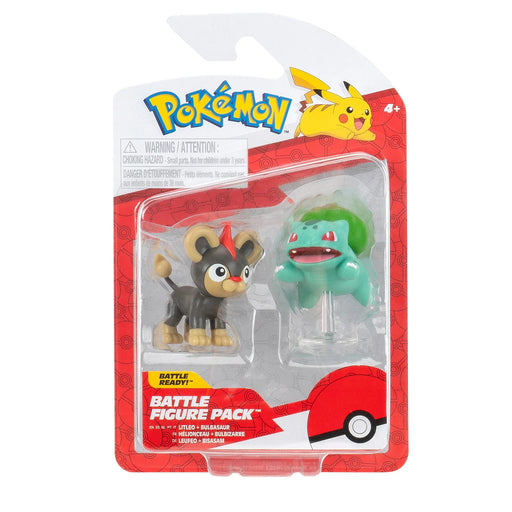 Pokemon Double Battle Figures [Mitleo + Bulbasaur] – Figures - for just $19.99! 