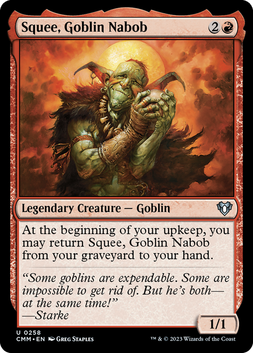Squee, Goblin Nabob (CMM-258) - Commander Masters - for just $0.06! 