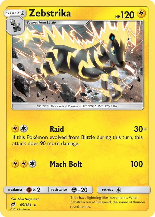 Zebstrika (45/181) [Sun & Moon: Team Up] - for just $0.15! 