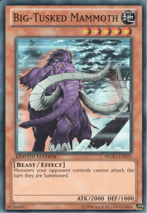 Big-Tusked Mammoth [WGRT-EN013] Super Rare - for just $0.10! 