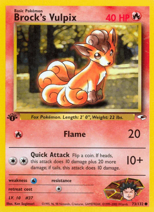Brock's Vulpix (73/132) [Gym Heroes 1st Edition] - for just $1! 