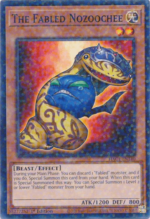 The Fabled Nozoochee (Duel Terminal) [HAC1-EN140] Common - for just $0.20! 