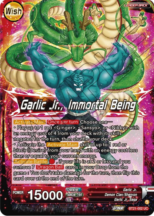 Garlic Jr. // Garlic Jr., Immortal Being (BT21-002) [Wild Resurgence] - for just $0.10! 