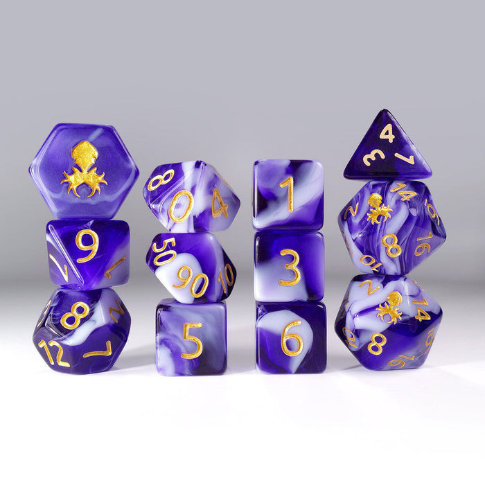 Kraken Dice 12pc Gummi Polyhedral Dice Set - for just $11.99! 