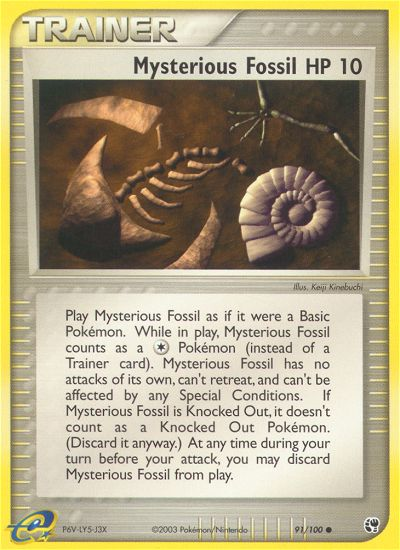 Mysterious Fossil (91/100) [EX: Sandstorm] - Just $0.15! Shop now at Retro Gaming of Denver