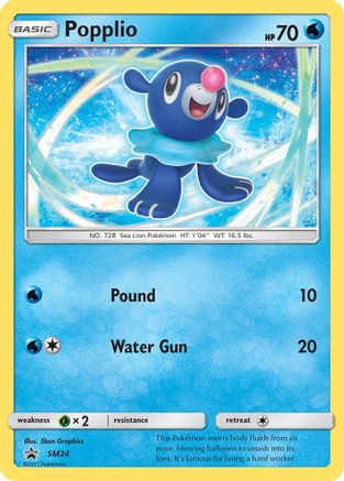 Popplio SM24/248 - SM Promos Holofoil - for just $0.33! 