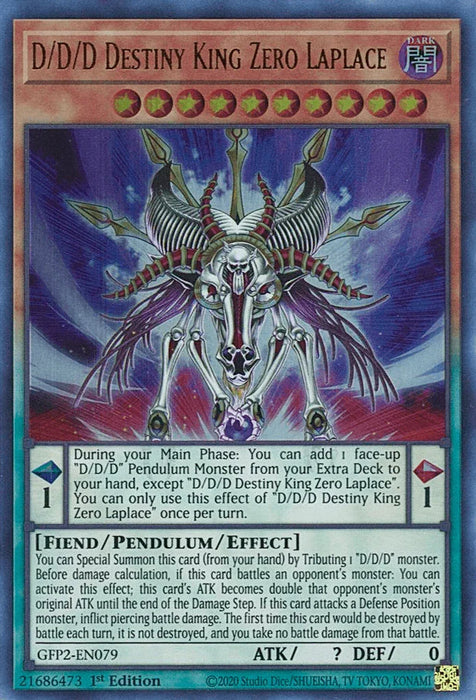 D/D/D Destiny King Zero Laplace [GFP2-EN079] Ultra Rare - for just $0.10! 
