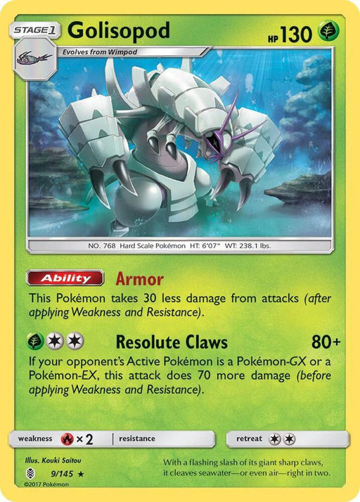 Golisopod (9/145) [Sun & Moon: Guardians Rising] - for just $0.15! 