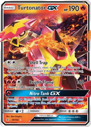 Turtonator GX 018/145 - SM  Guardians Rising Holofoil - for just $0.81! 