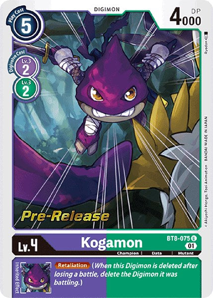 Kogamon [BT8-075] [New Awakening Pre-Release Cards] - Just $0.09! Shop now at Retro Gaming of Denver