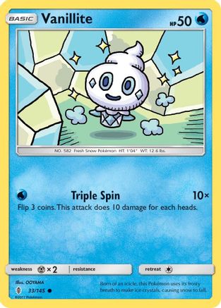 Vanillite 033/145 - SM  Guardians Rising - for just $0.06! 