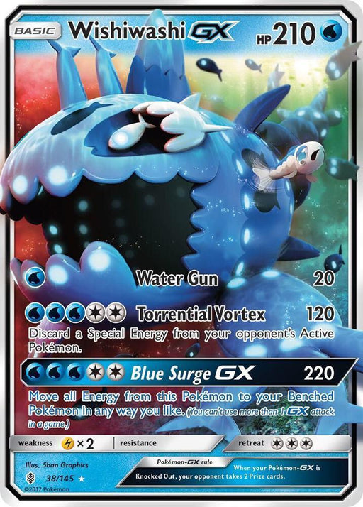 Wishiwashi GX (38/145) [Sun & Moon: Guardians Rising] - for just $1! 