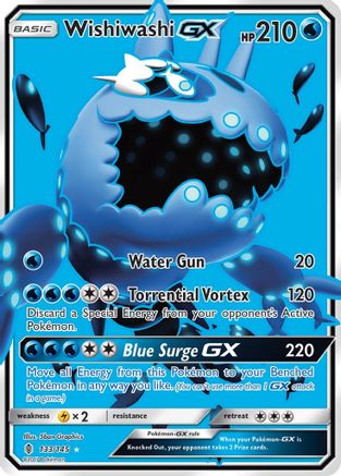 Wishiwashi GX (Full Art) 133/145 - SM  Guardians Rising Holofoil - for just $1.91! 