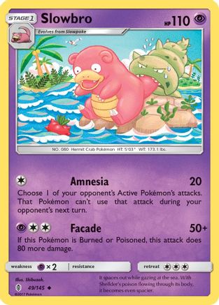 Slowbro 049/145 - SM  Guardians Rising - for just $0.22! 