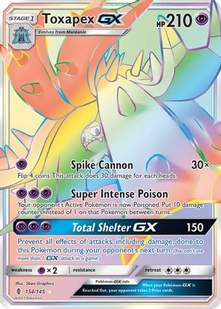 Toxapex GX (Secret) 154/145 - SM  Guardians Rising Holofoil - for just $3.49! 