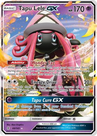 Tapu Lele GX 060/145 - SM  Guardians Rising Holofoil - for just $3.12! 
