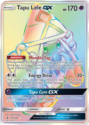 Tapu Lele GX (Secret) 155/145 - SM  Guardians Rising Holofoil - for just $8.31! 