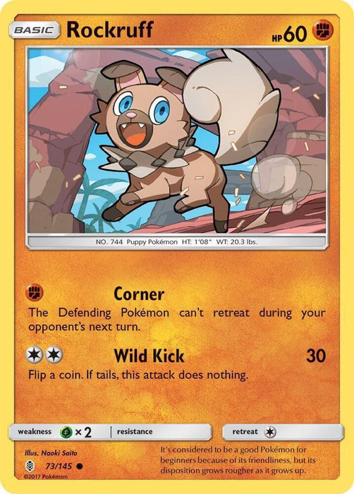 Rockruff (73/145) [Sun & Moon: Guardians Rising] - for just $0.10! 