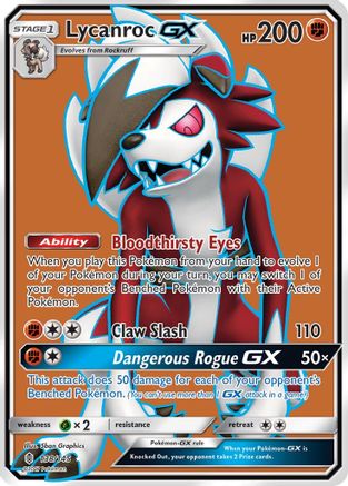 Lycanroc GX (Full Art) 138/145 - SM  Guardians Rising Holofoil - for just $1.55! 