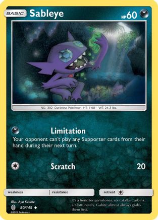 Sableye 080/145 - SM  Guardians Rising - for just $0.10! 