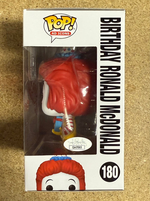 Squire Fridell Signed Birthday Ronald McDonald The Clown Funko Pop! #180 With JSA COA - for just $75! 
